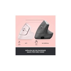 Logitech Lift Vertical Ergonomic Mouse - Wireless Optical in Pink | Ultimate Comfort & Precision